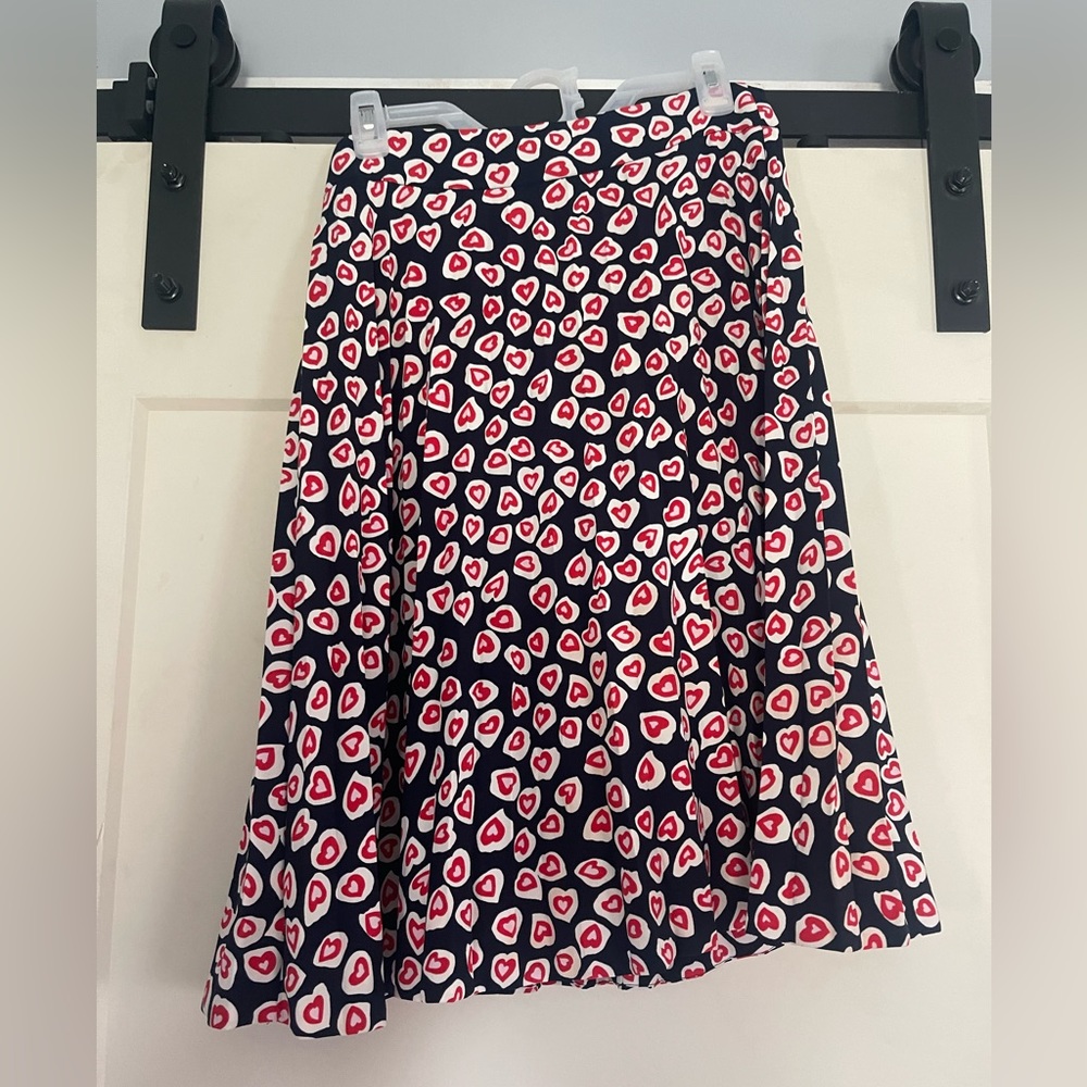 Jcrew midi Heart skirt